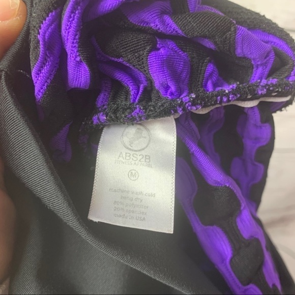 Stylish Purple and Black Women's Pants - Picture 5 of 8